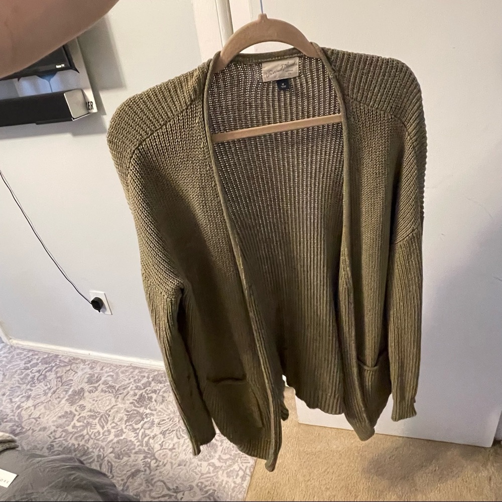 universal thread green cardigan sweater